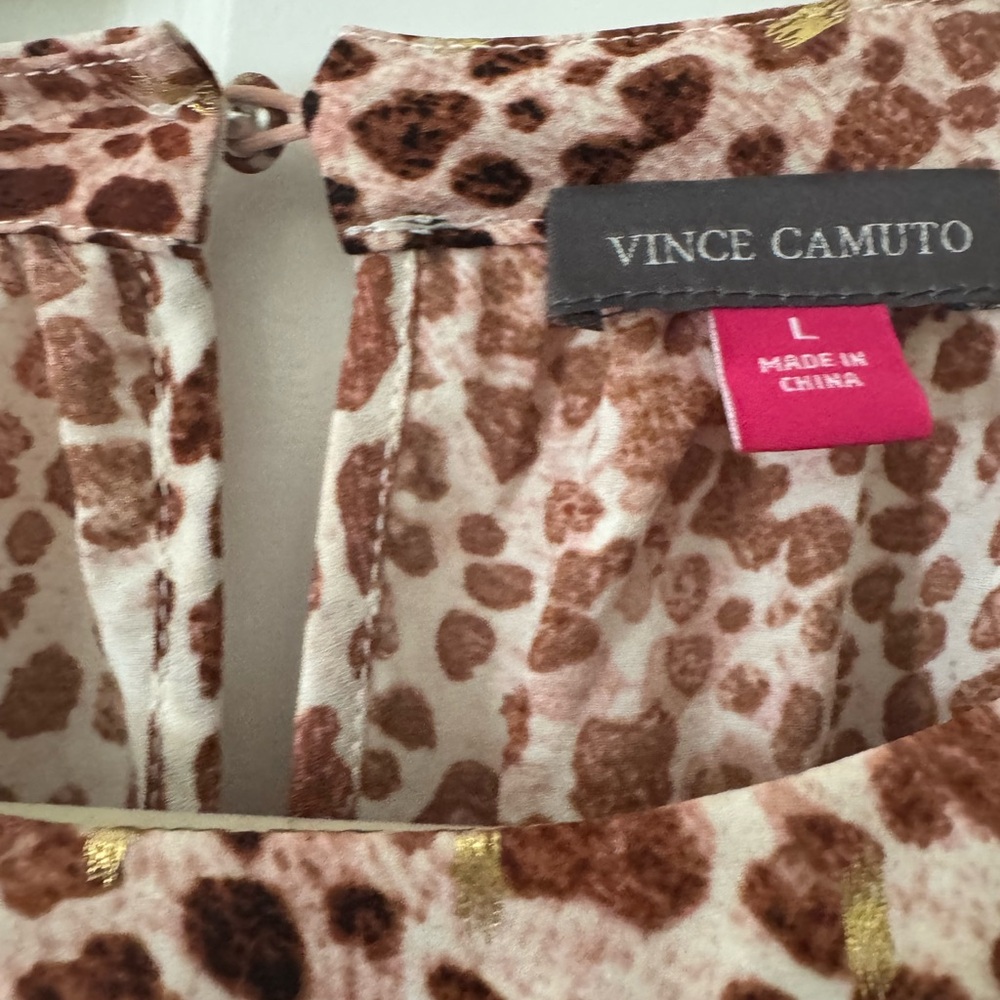 Vince Camuto Animal Print Top